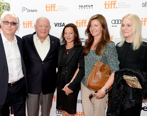 Henry Normal, Dan Tana, Gabrielle Tana, Christine Langan and Carolyn Marks Blackwood arrive at the Philomena Premiere during the 2013 Toronto International Film Festival at the Princess of Wales Theater, Sept. 8, 2013.