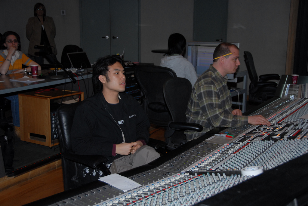 Bruce Hwang Chen sound mixing in Legacy Studio