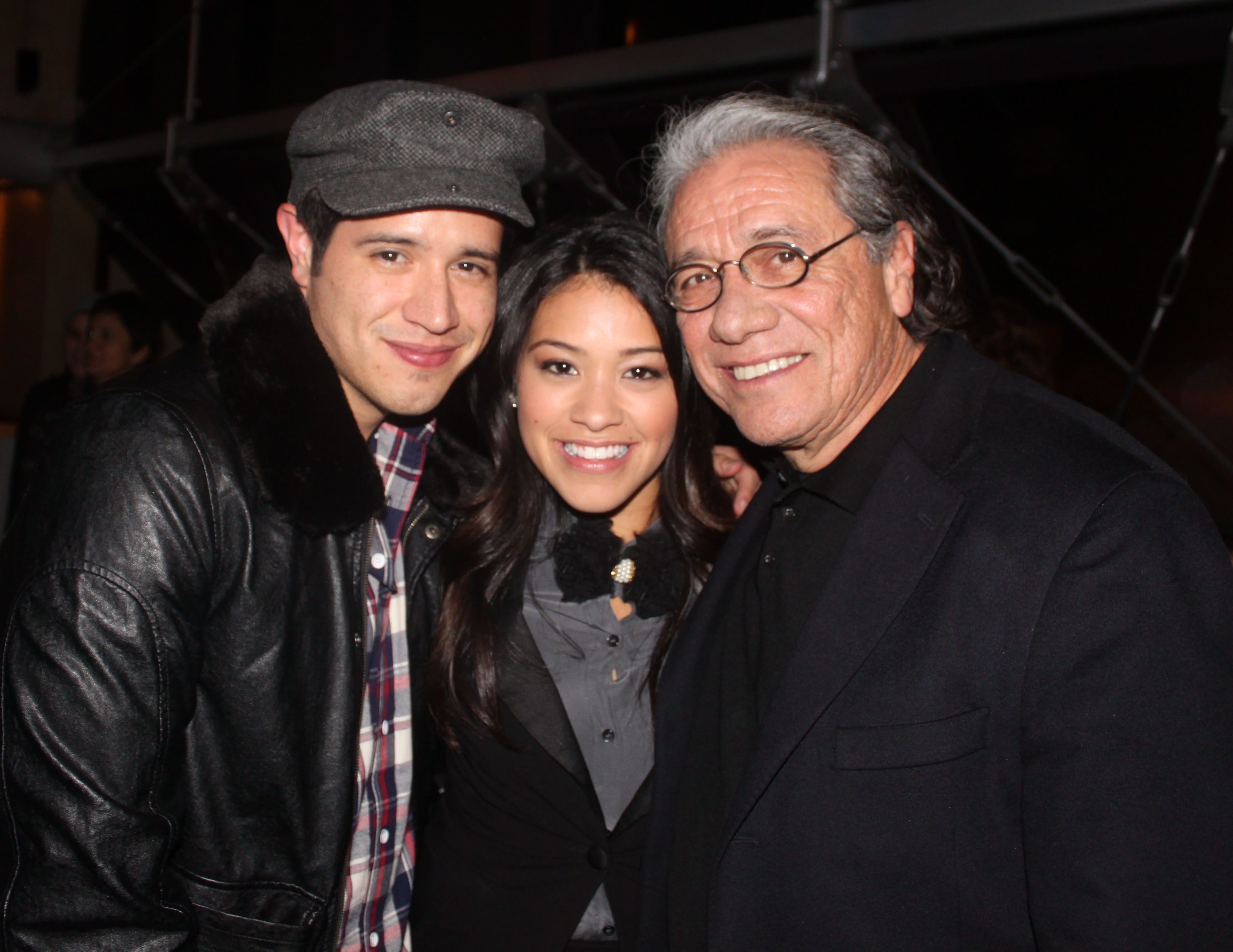 Actors Jorge Diaz, Gina Rodriguez, and Edward James Olmos at Sundance 2012