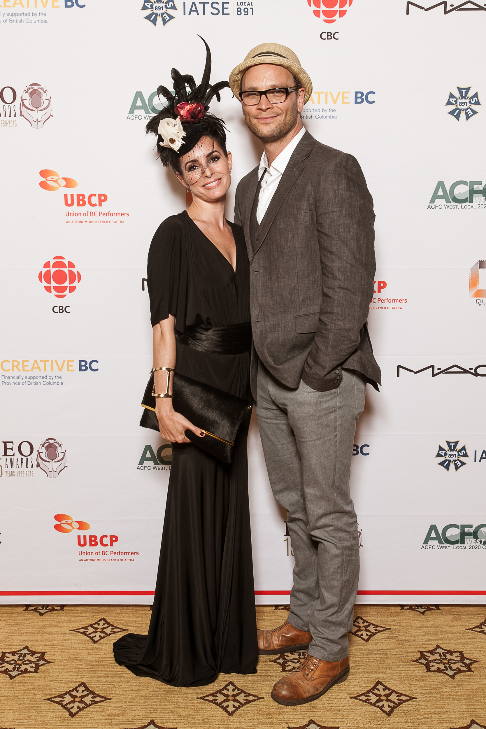 With Ben Cotton at the 2013 Leo Awards, nominated for LATE, directed by Jason Goode, produced by Dylan Jenkinson.