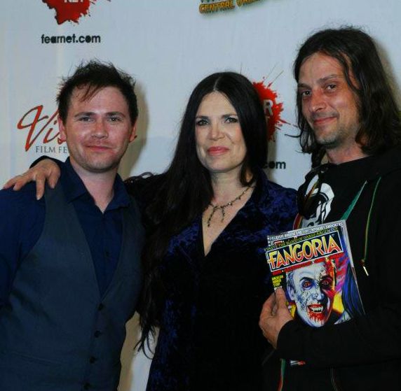 Jesse Kozel with Barbara Magnolfi (Susperia) and Wolfgang Meyer at the VISCERA Bone Marrow drive in North Hollywood.