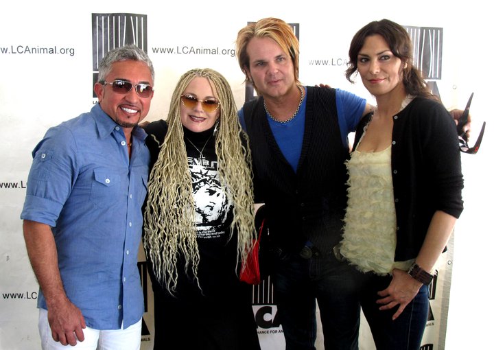 Cesar Milan, Fawn, Rikki Rocket and Michelle Forbes come together for Puppy Mill Awareness Day in Los Angeles