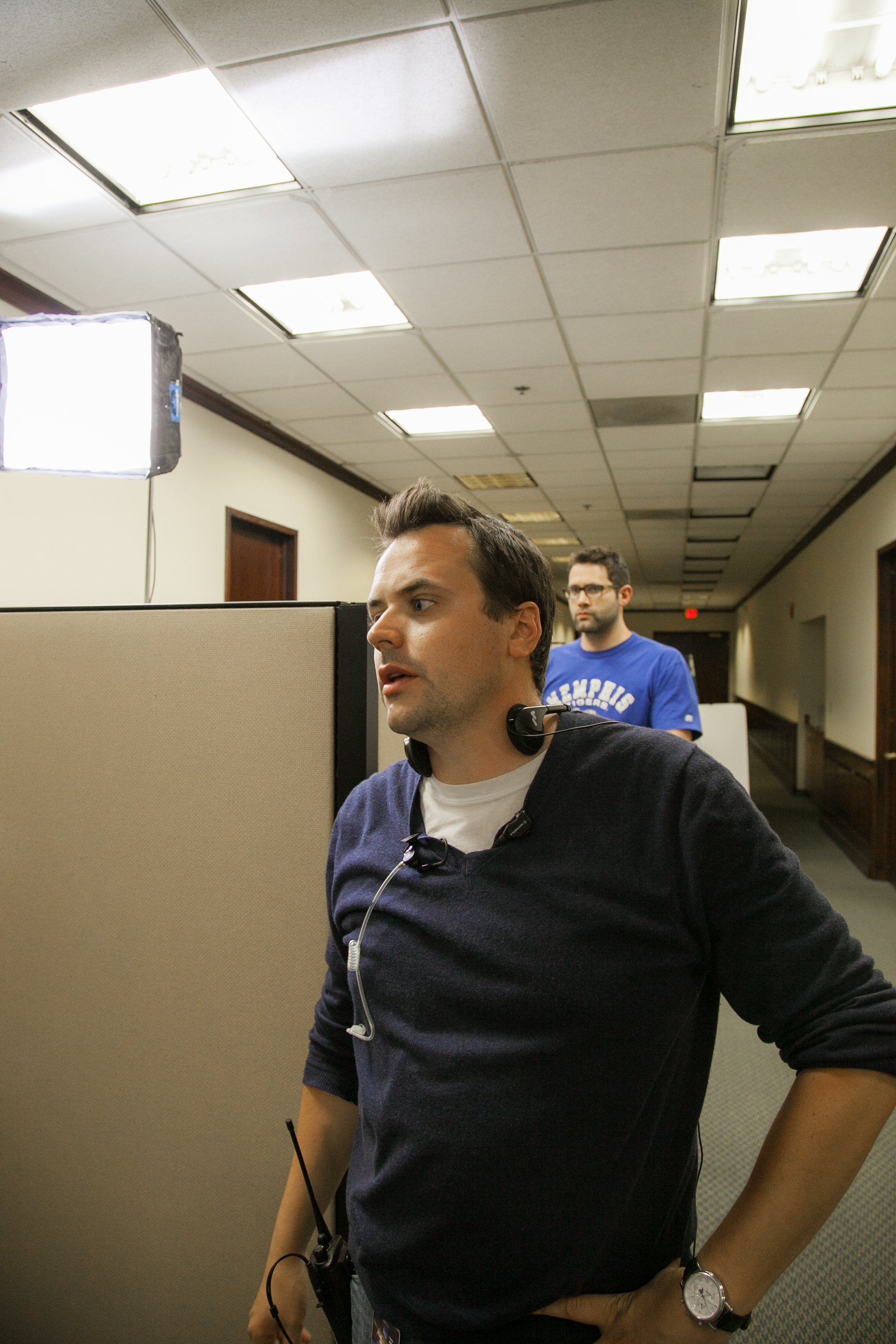 Director Thomas Torrey on the set of Old Henry.