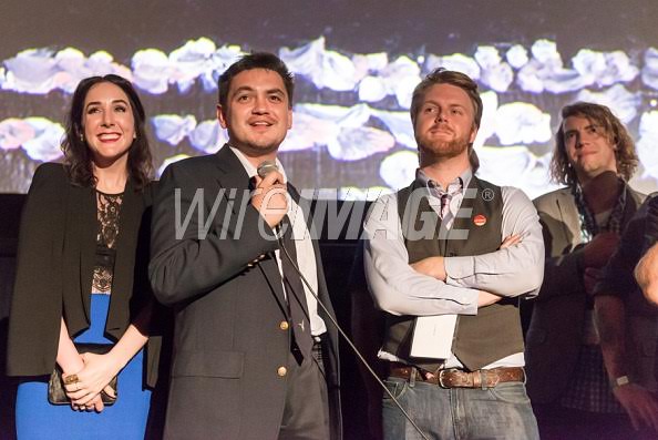 Kelsey Gunn, Paul Prado, Jon Salmon and Ben Gigli at the world premiere of Dude Bro Party Massacre 3 at the Los Angeles Fim Festival