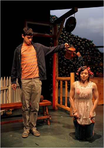 Renée Felice Smith with Jake O'Conner in Second Stage's 