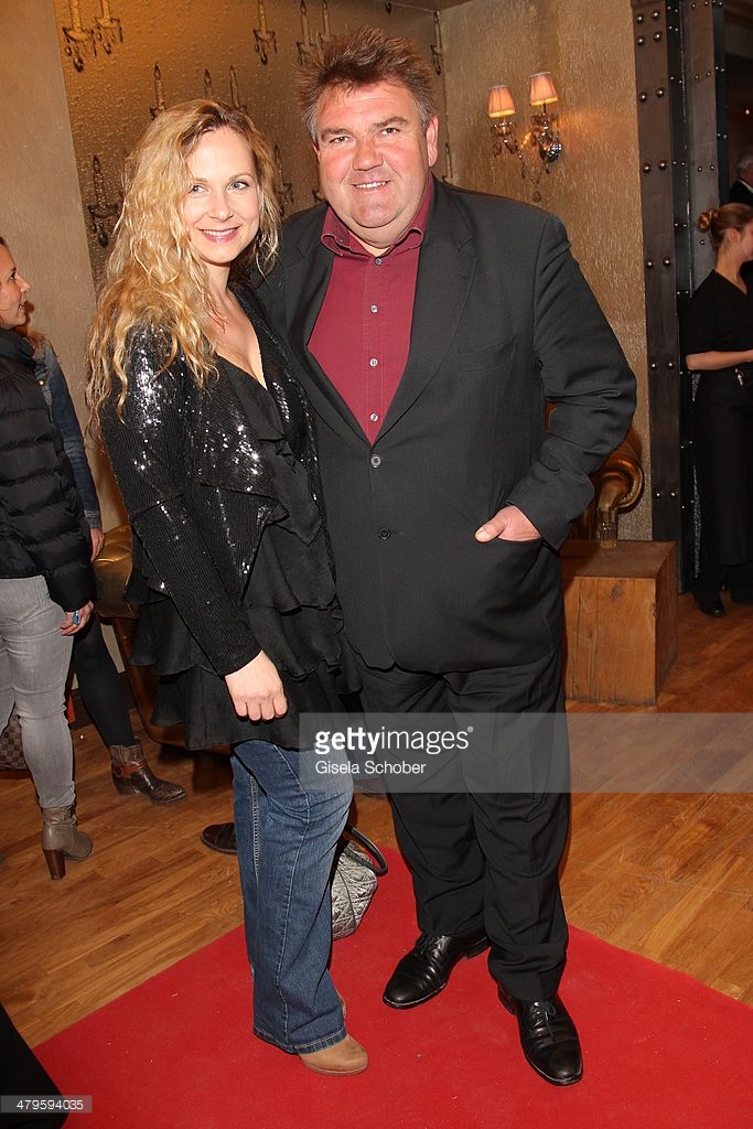 Esther Kuhn with film-partner Peter Rappenglück at ndf Afterwork Party 2014