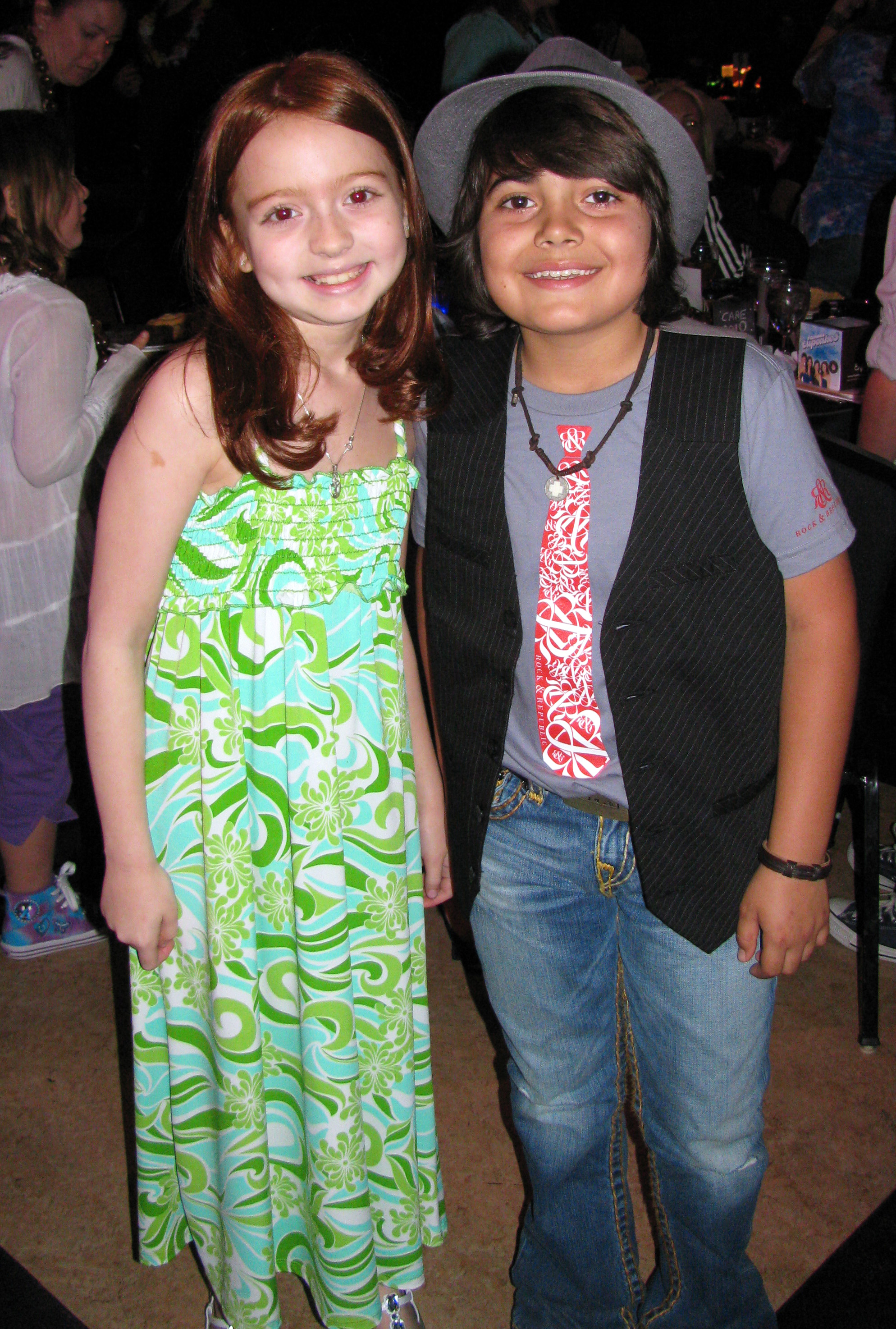 Parker Contreras and Piper Harris at CARE Awards 2010.