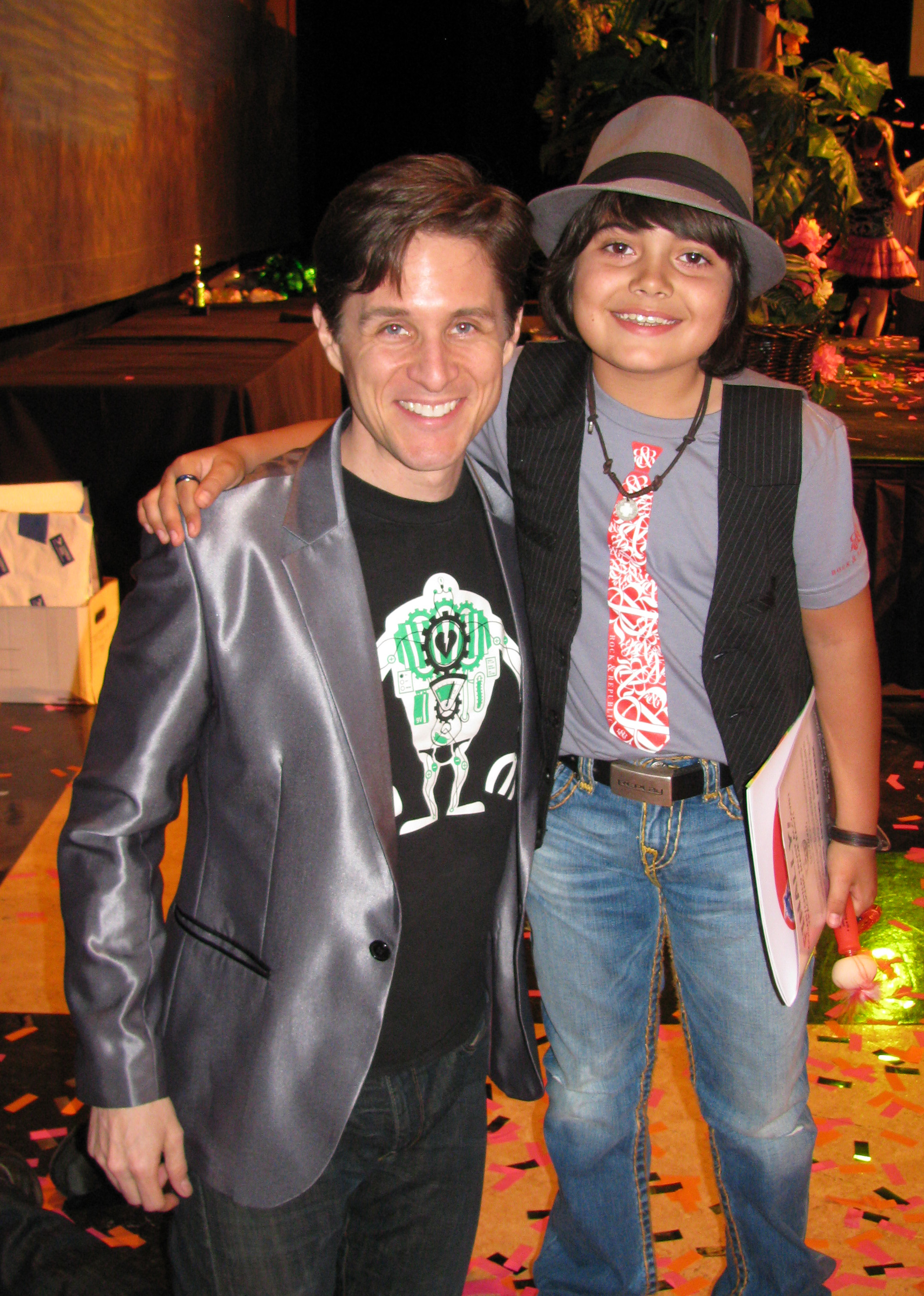 Parker Contreras and Yuri Lowenthal at CARE Awards 2010.