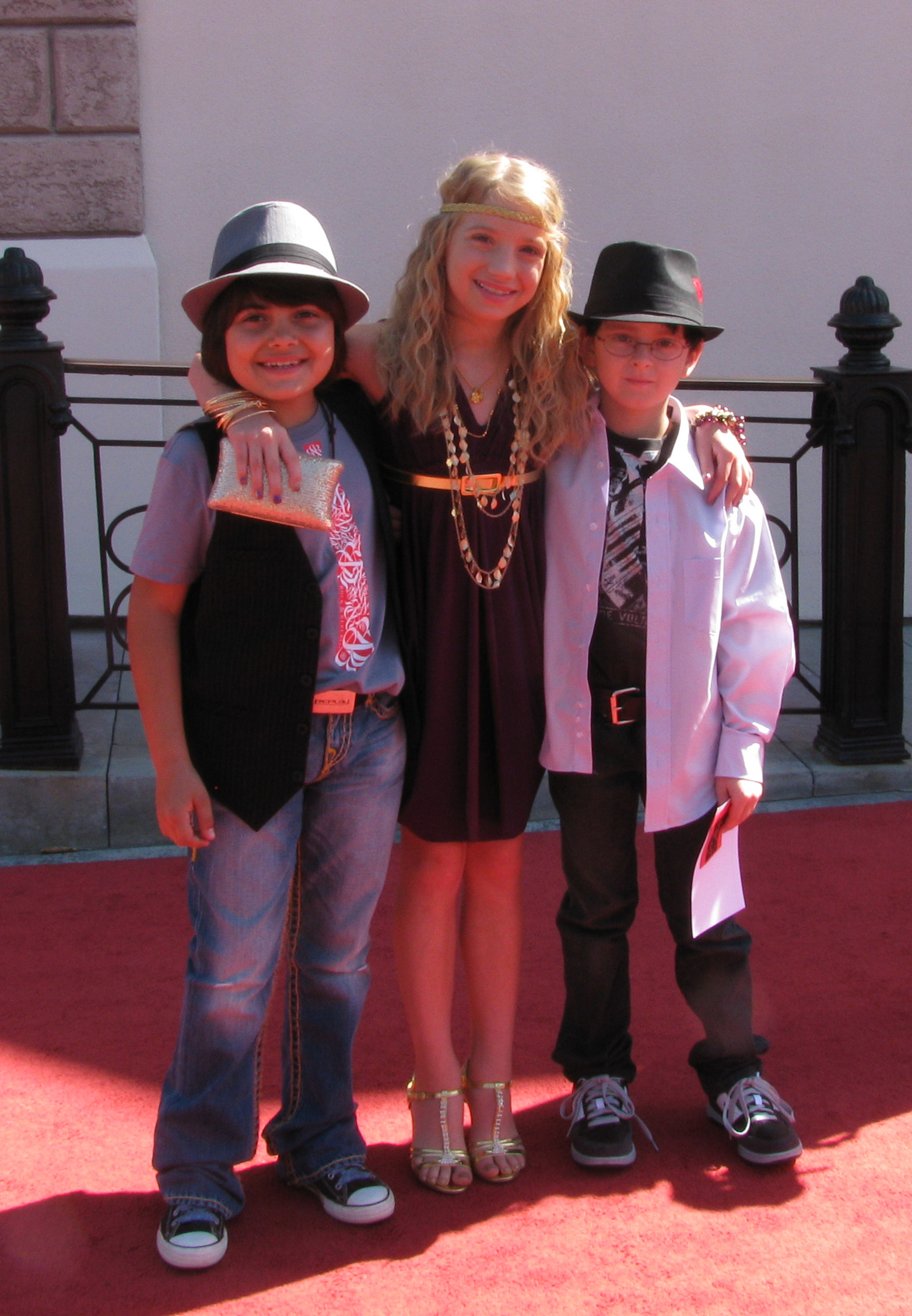 Parker Contreras, sister Madison Leisle and friend Conner Gibbs. CARE Awards 2010