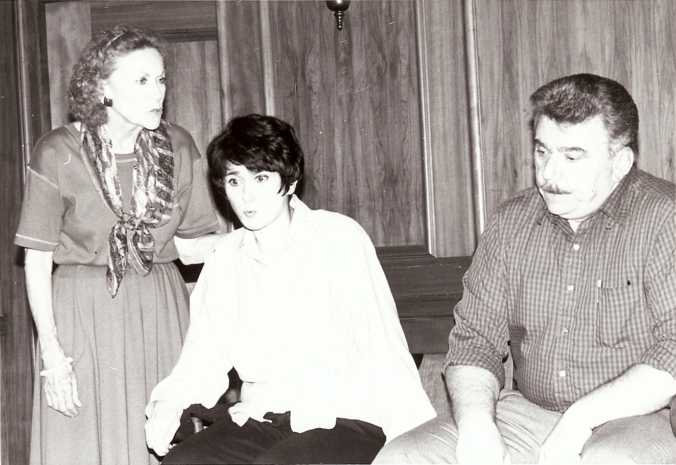 With Norman Mathis and Mary Jane Schaefer, in a scene from John Guar's 