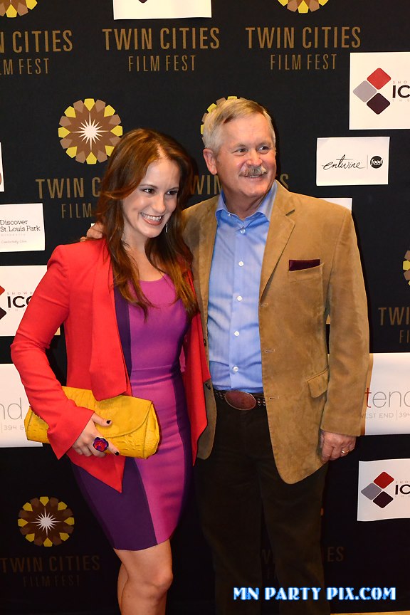 Screenwriter, Kimberly Spencer (aka Kim MacKenzie), with father, Rock MacKenzie from Elders React, at the midwestern premiere of BRO' at the Twin Cities Film Festival.
