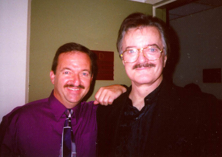 Cliff & Robert Goulet, backstage at Carnegie Hall