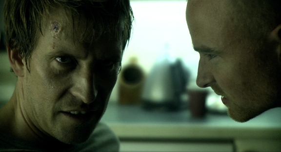 Dan Richardson with Paul Jaques in a scene from The Harsh Light Of Day