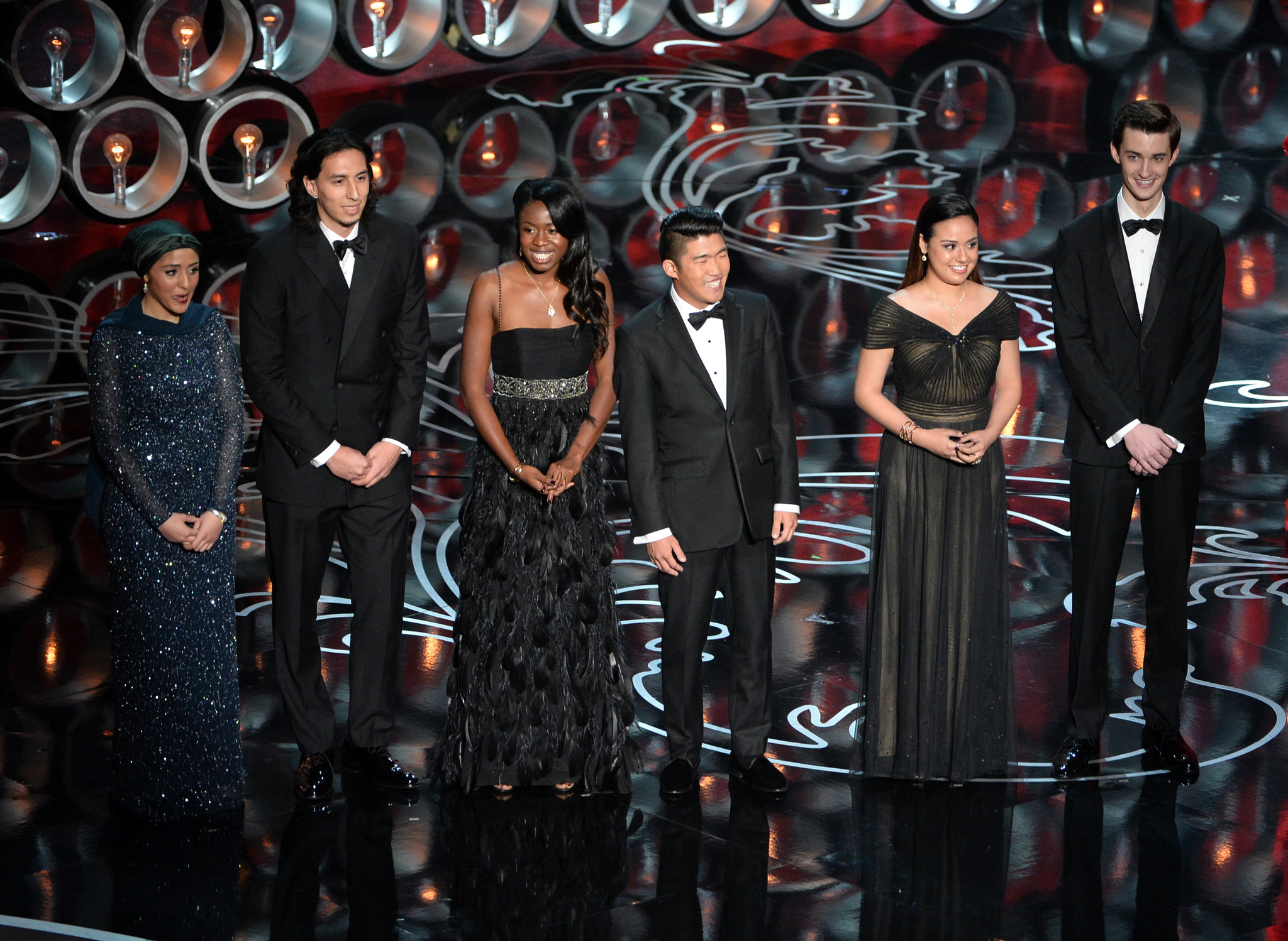 Paul Isaacs, Nathan Flanagan-Frankl, Zaineb Abdul-Nabi and Mackenna Millet at event of The Oscars (2014)