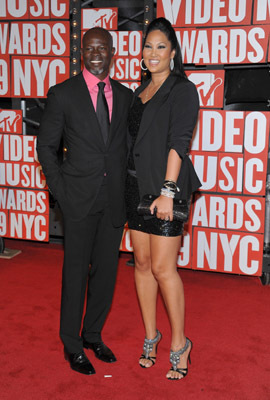 Djimon Hounsou and Kimora Lee Simmons