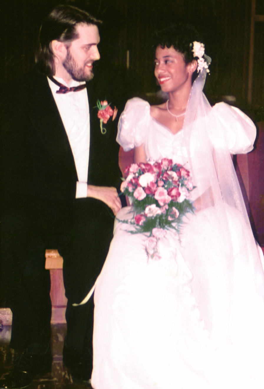 Veronica Loud with your husband C. Andrew Nelson on their wedding day, October 17, 1993.