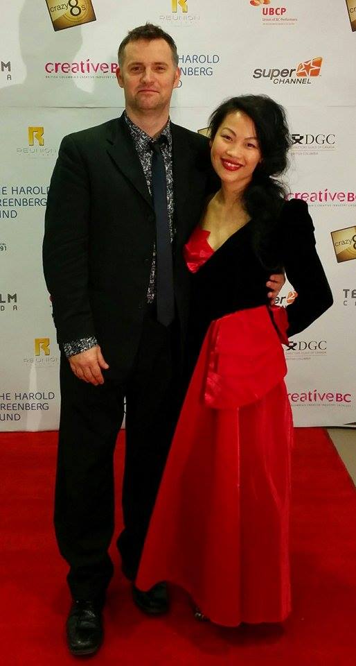 Nhi Do and Gabriel Carter at the 2015 Crazy 8's Gala Red Carpet