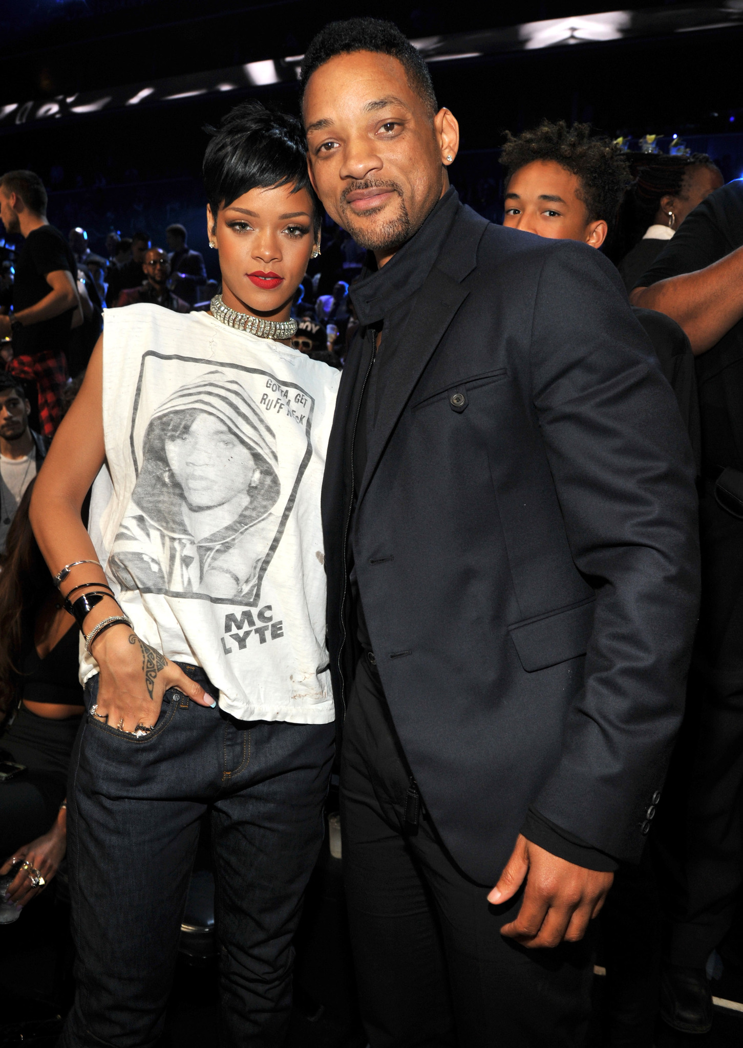 Will Smith and Rihanna at event of 2013 MTV Video Music Awards (2013)