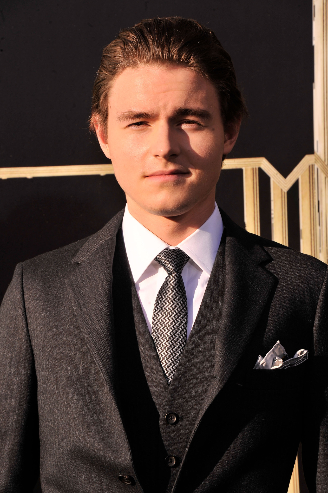 Callan McAuliffe at event of Didysis Getsbis (2013)