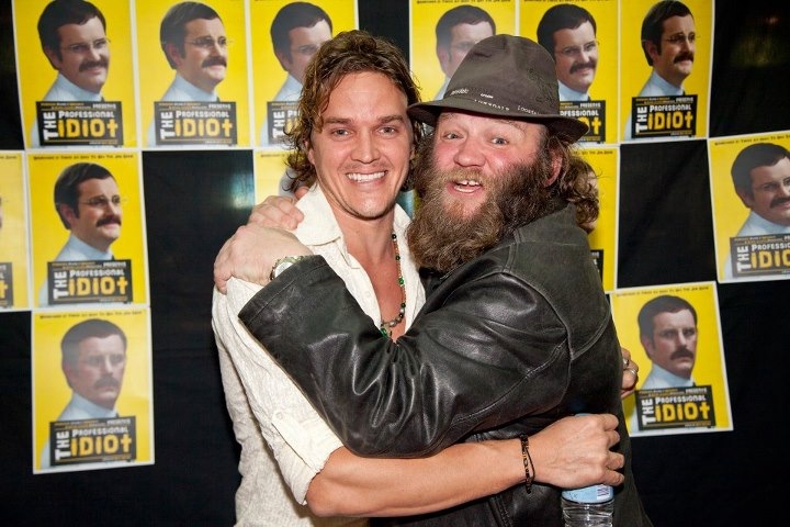 Robert Reitano with Peter Flaherty at the Gold Coast premiere of The Professional Idiot