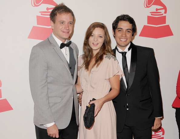 (L-R) Christian Heuer, Alissa Torvinen, and Carlos Lopez Estrada arrive at the 2012 Latin Recording Academy Person Of The Year honoring Caetano Veloso at the MGM Grand Garden Arena on November 14, 2012 in Las Vegas, Nevada.