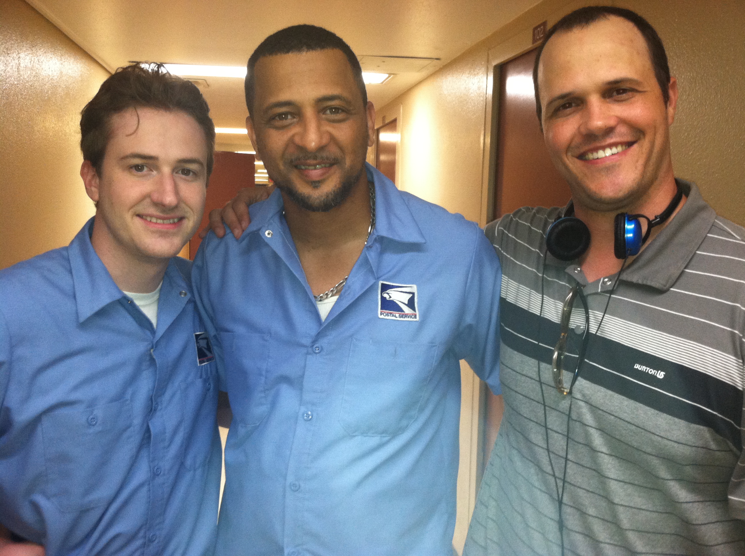 On set of Dear Sidewalks w/ Joseph Mazzello, Davi Jay and Director Jake Oelman