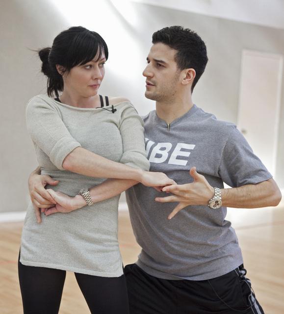 Still of Shannen Doherty and Mark Ballas in Dancing with the Stars (2005)