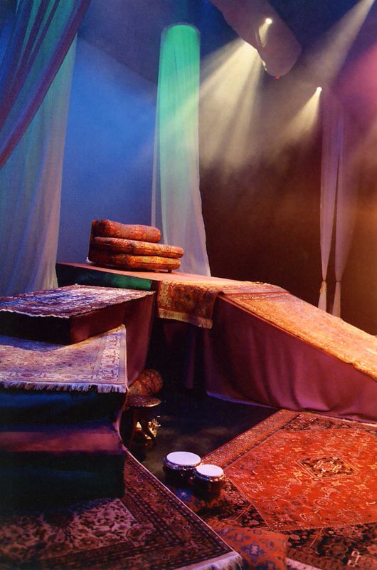 A theater set I designed for Arabian Nights