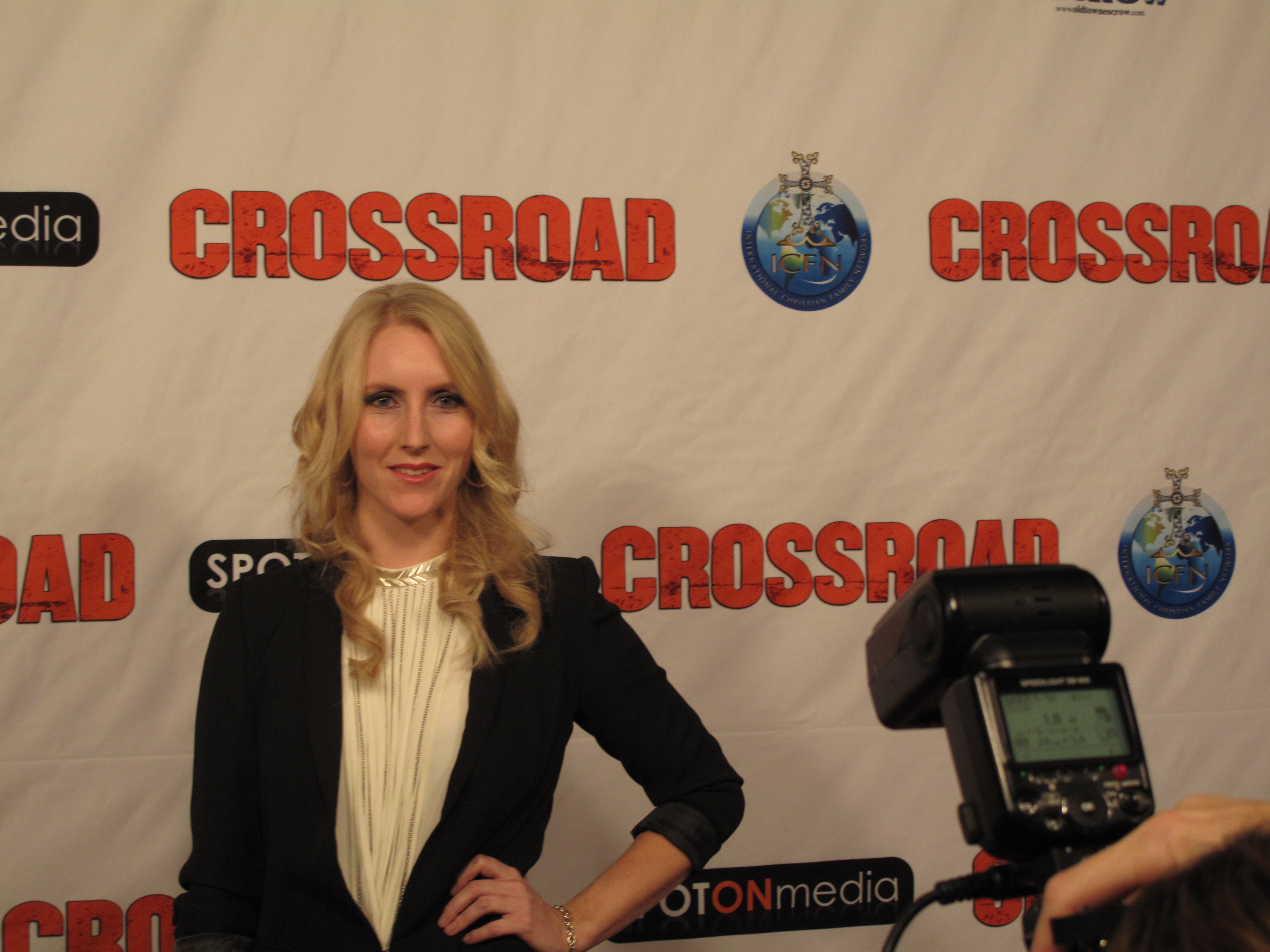 Actress Lindsay Lucas-Bartlett arrives at the Crossroad Premiere in Los Angeles, California.