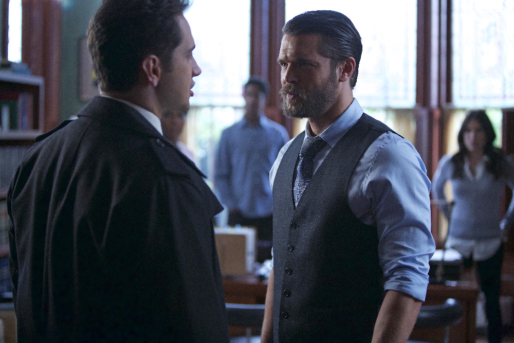 Still of Charlie Weber and Matt McGorry in How to Get Away with Murder (2014)