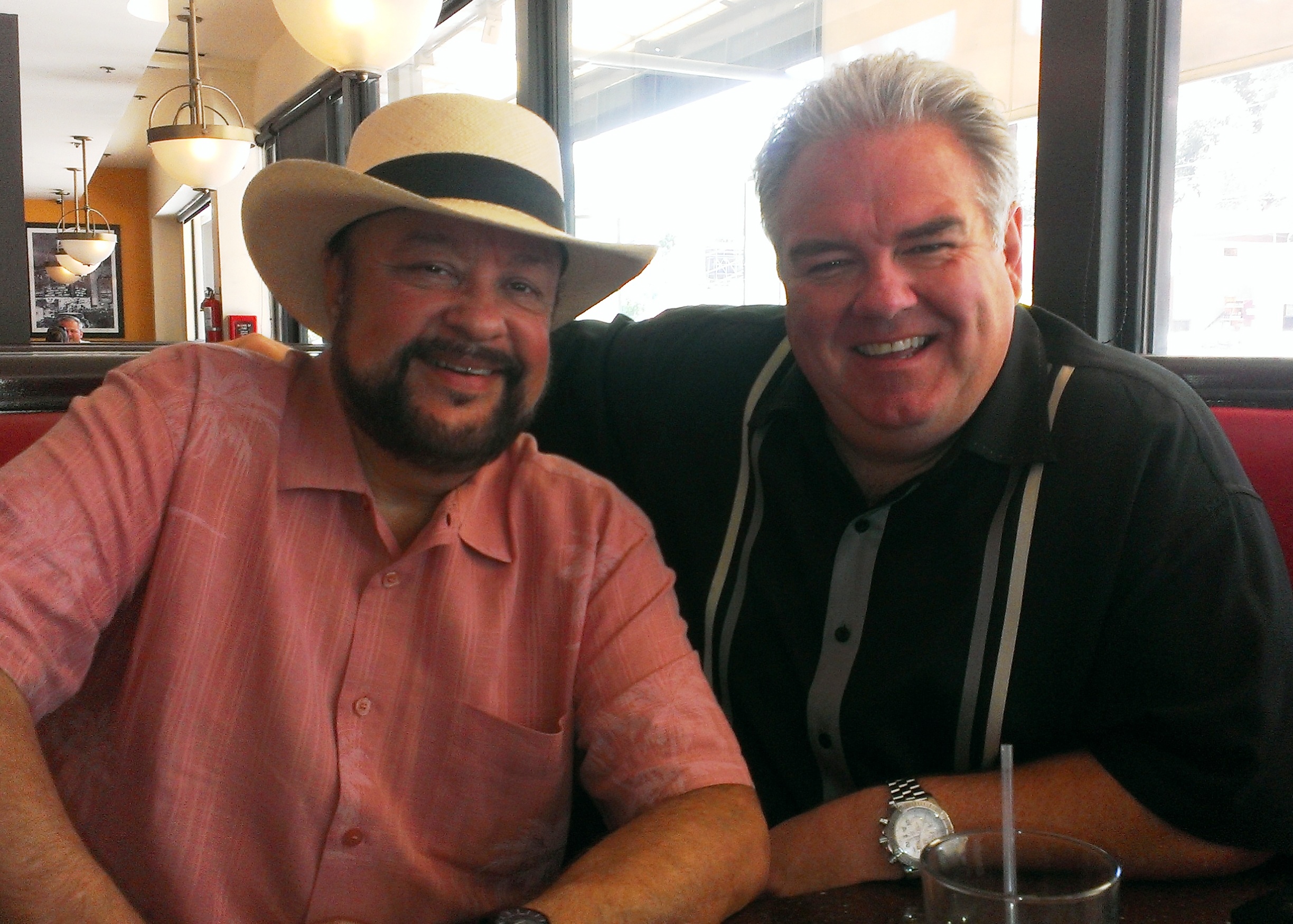 Robert Alaniz with actor, Jim O'Heir (Parks and Recreation).