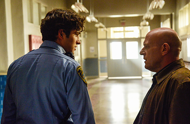 Still of Dean Norris and Alexander Koch in Under the Dome (2013)