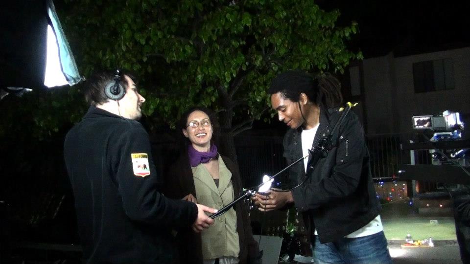 Shooting Socali City of Angels with 2nd Unit Director Casey Fera, and Executive Producer Leda Lum