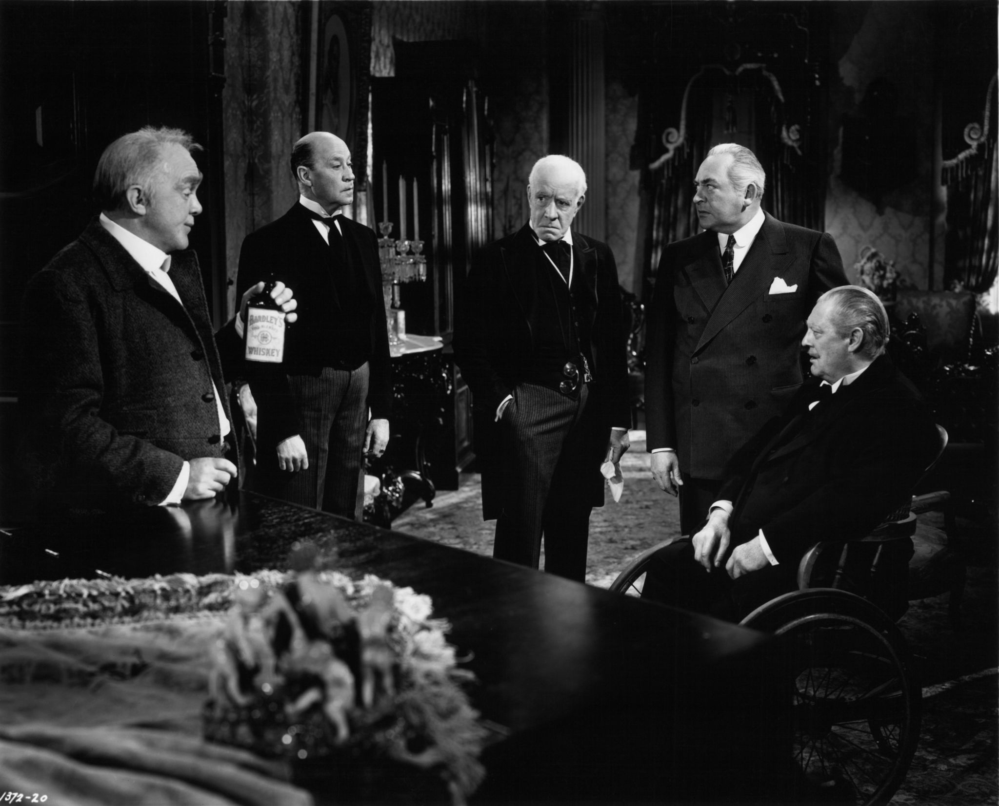 Lionel Barrymore, Edward Arnold, Thomas Mitchell and Lewis Stone in Three Wise Fools (1946)