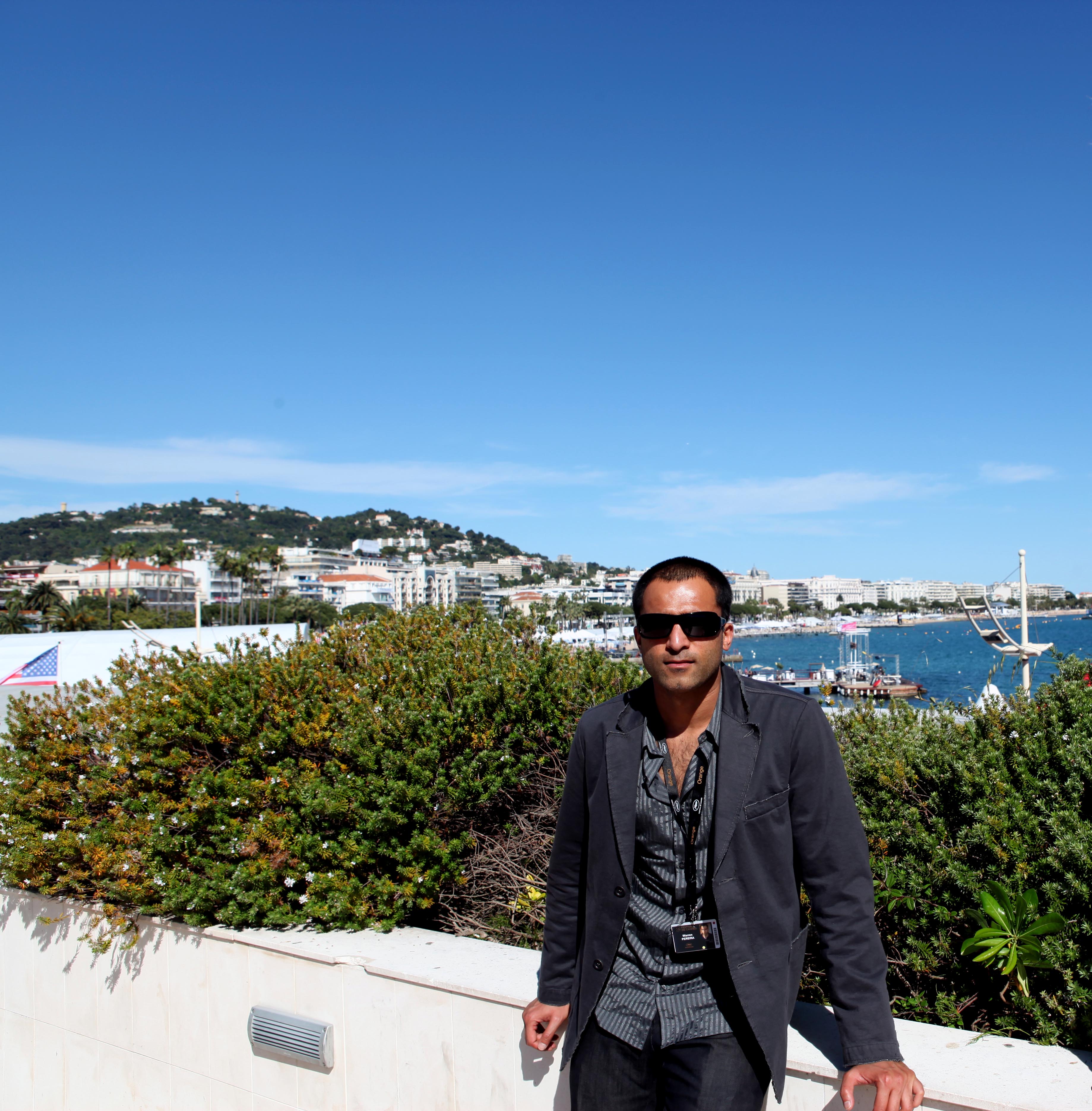 Pereira at Cannes Film Festival for SALT AND SILICONE. May, 2011