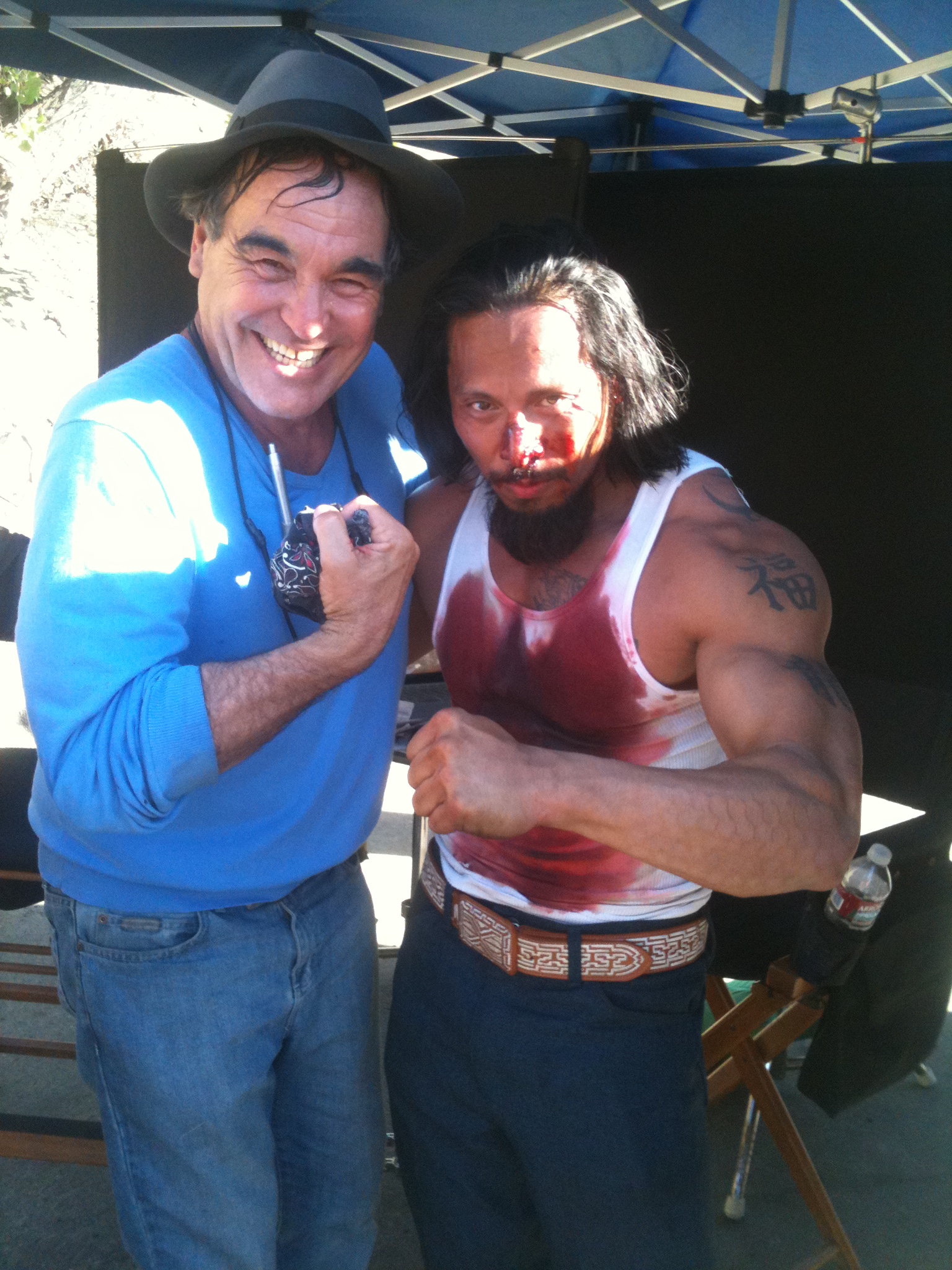 on Set of Savages with the one and only Oliver Stone