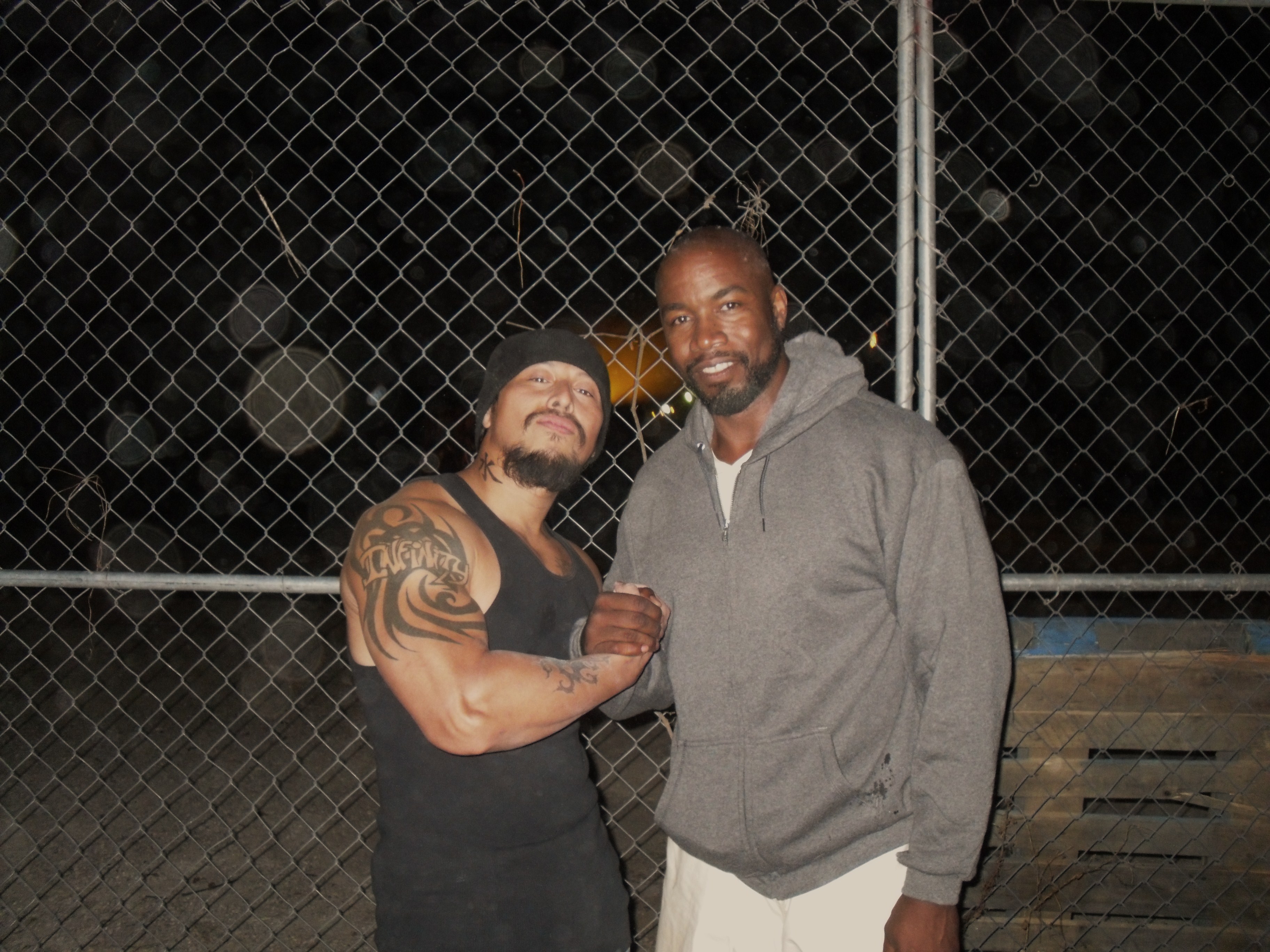 on set of Never BAck Down 2 with Director/Actor Michael Jai White