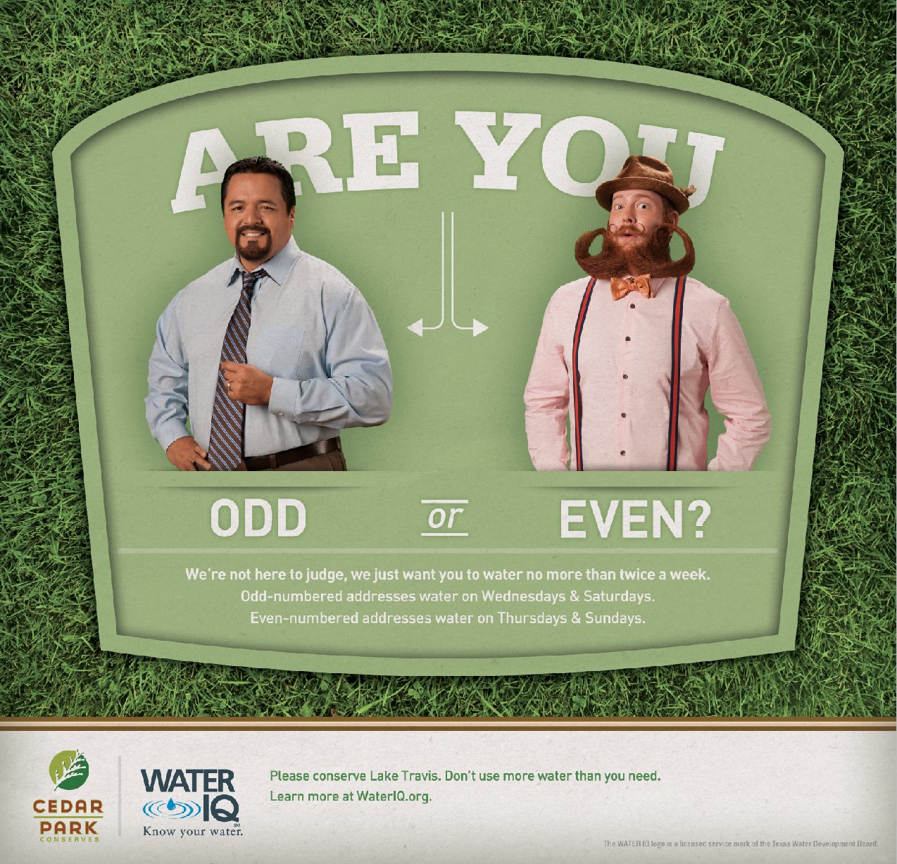 Cedar Park Water IQ ad campaign - 2012