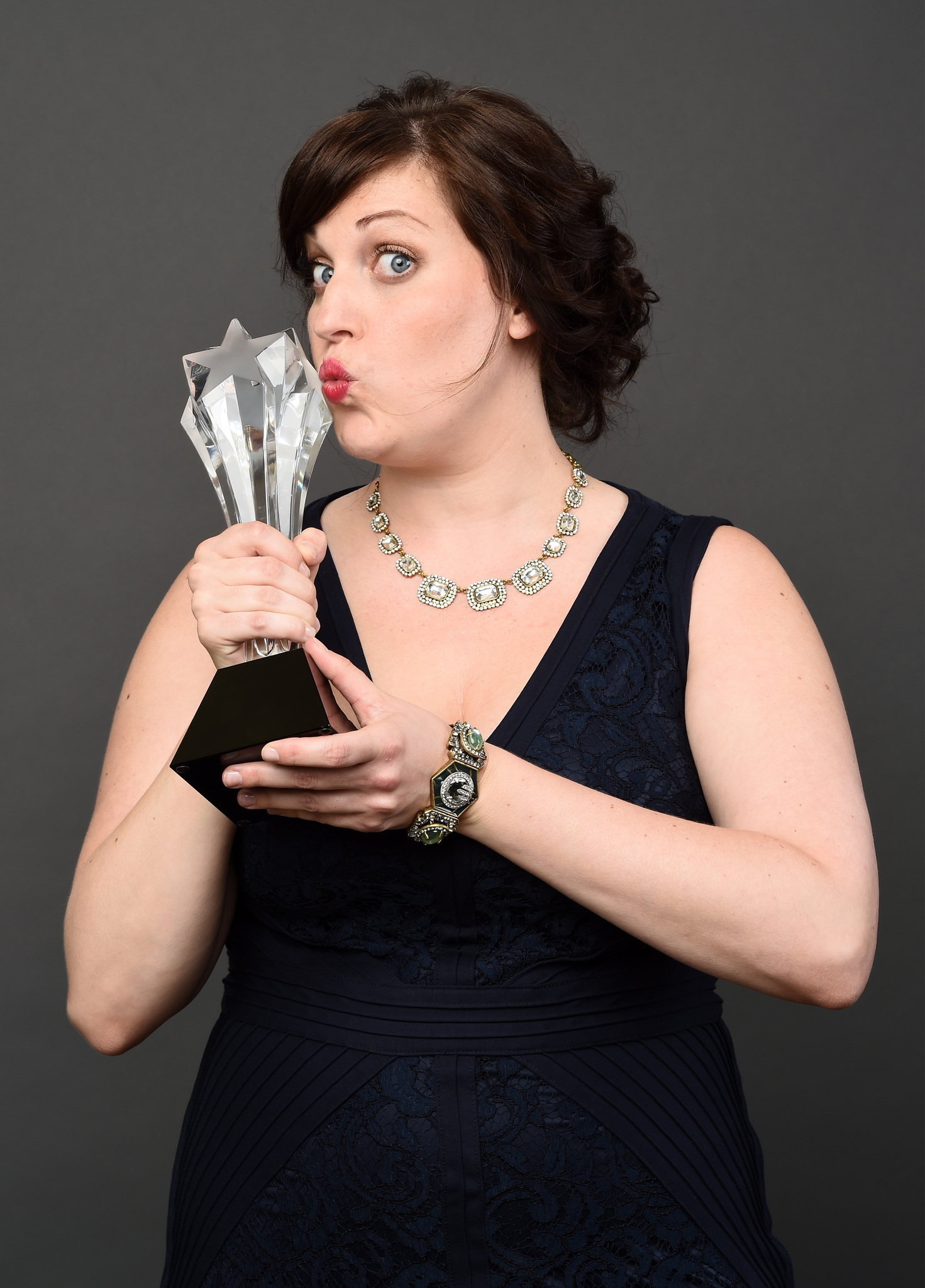Actress Allison Tolman, winner of the Best Supporting Actress in a Movie or Mini-Series award for 'Fargo,' poses for a portrait during the 4th Annual Critics' Choice Television Awards at The Beverly Hilton Hotel on June 19, 2014 in Beverly Hills, California.