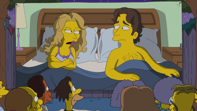 Still of Leslie Mann, Judd Apatow and Paul Rudd in Simpsonai (1989)