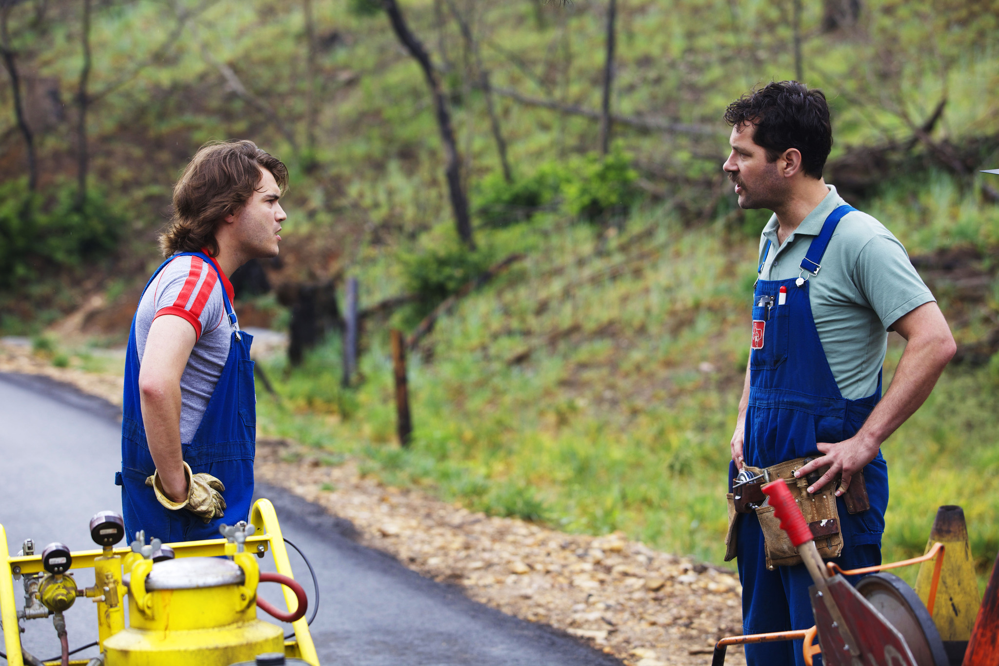 Still of Emile Hirsch and Paul Rudd in Prince Avalanche (2013)