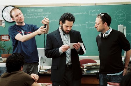 DP, Ramsey Nickell, Paul Rudd as Jack and Director, Billy Kent in the Oh in Ohio.