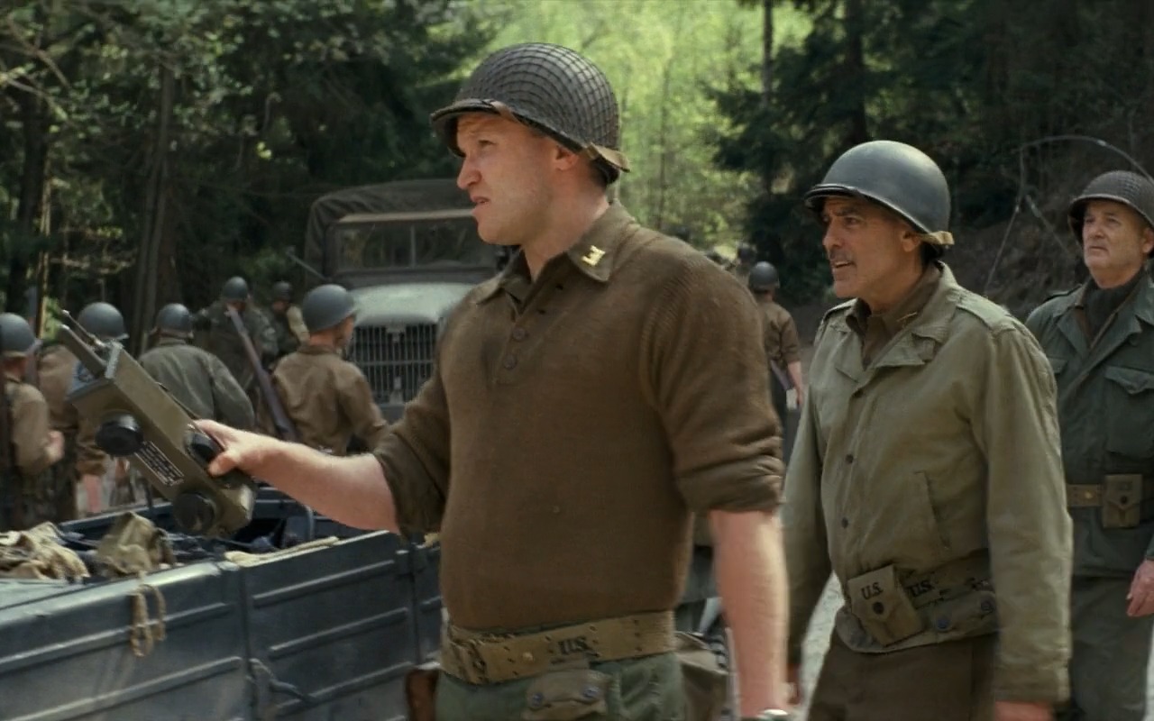 Still of Diarmaid Murtagh, George Clooney and Bill Murray in The Monuments Men (2014)