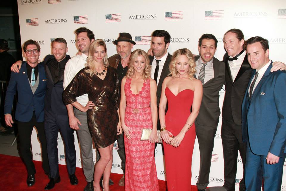 Americons premiere at the Arc Light in Hollywood with the cast and Director Theo Avgerinos