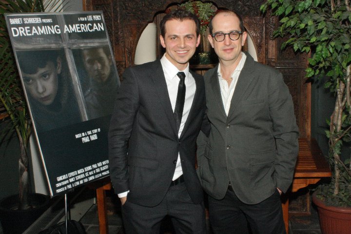 Praq Rado and John Quilty at the New York City premiere of 