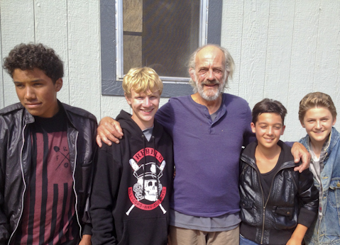 Joseph on The Boat Builder set with Christopher Lloyd