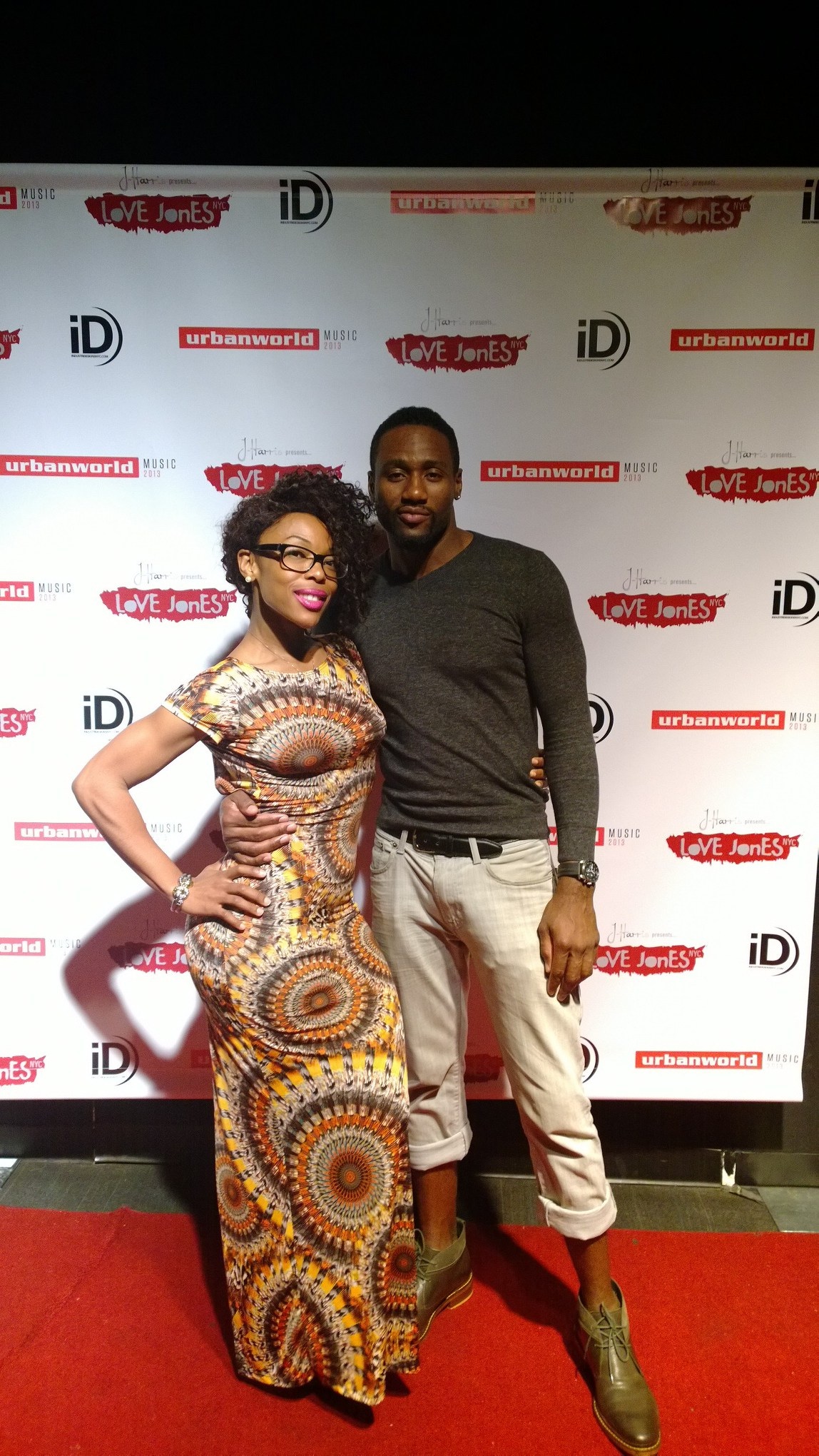 Manager PK Harris and Yarc Lewinson at urban film Fest. NYC 2013.