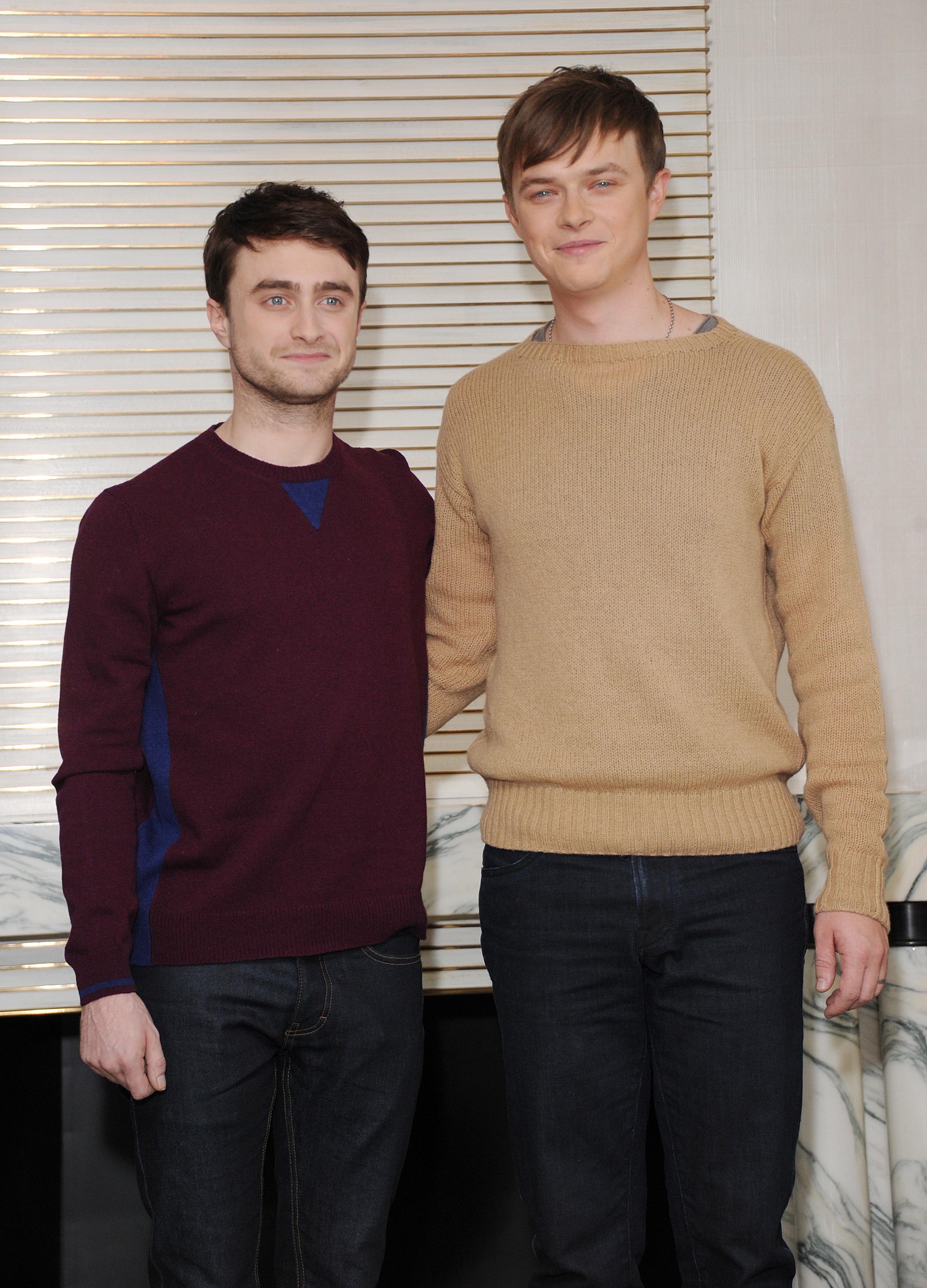 Daniel Radcliffe and Dane DeHaan at event of Nuzudyk tuos, kuriuos myli (2013)