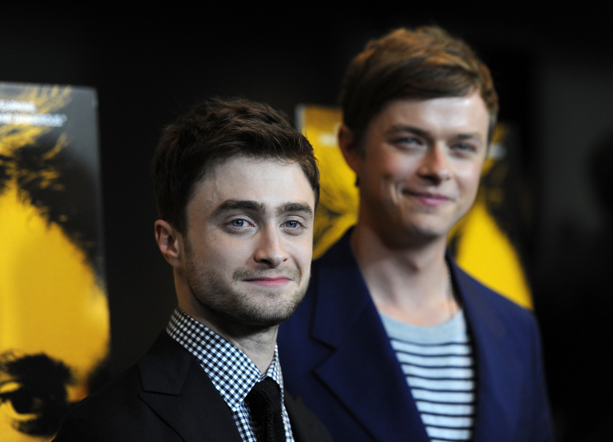 Daniel Radcliffe and Dane DeHaan at event of Nuzudyk tuos, kuriuos myli (2013)