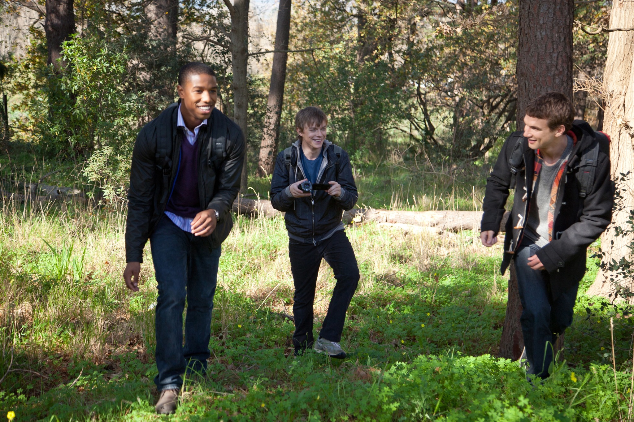 Still of Michael B. Jordan, Dane DeHaan and Alex Russell in Vaizdo dienorastis. Irasai turi galia (2012)